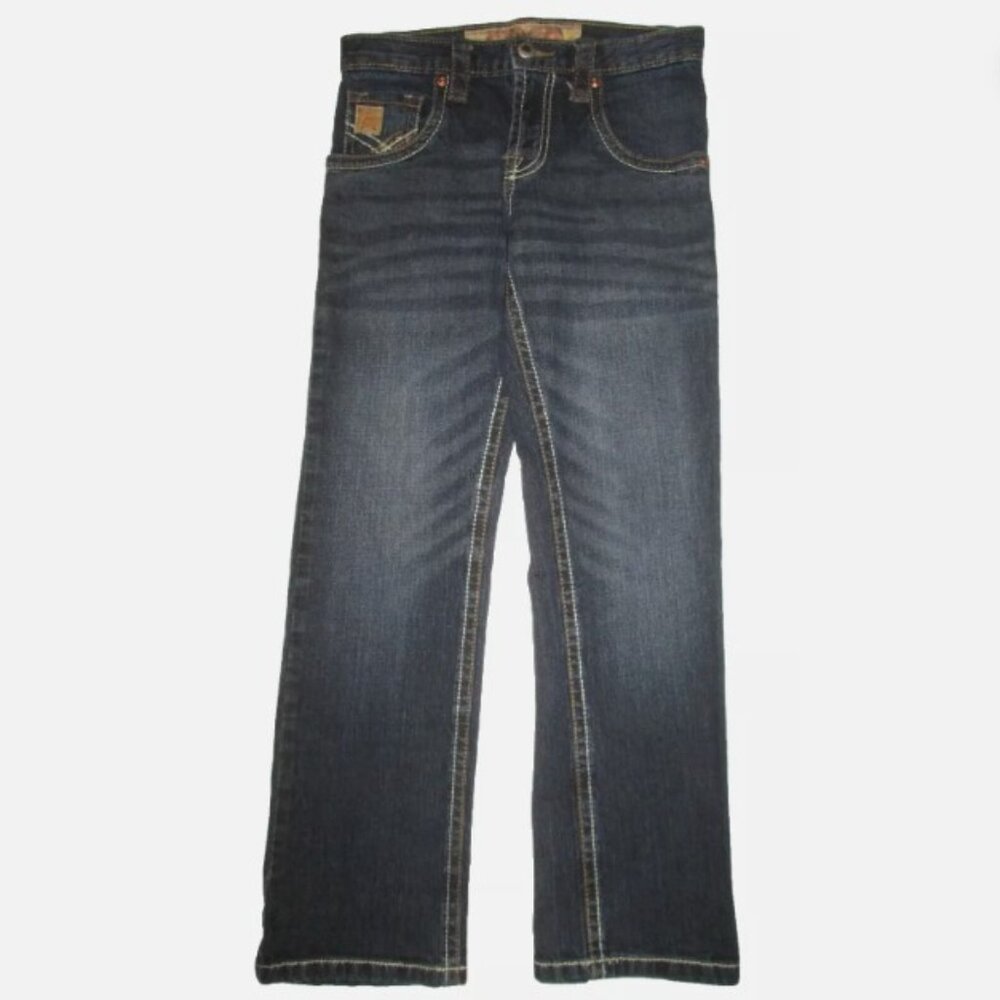 Cinch Mid-Rise Relaxed Arena Flex Boot Jeans Boy's 10R (27x28) Adjustable Waist